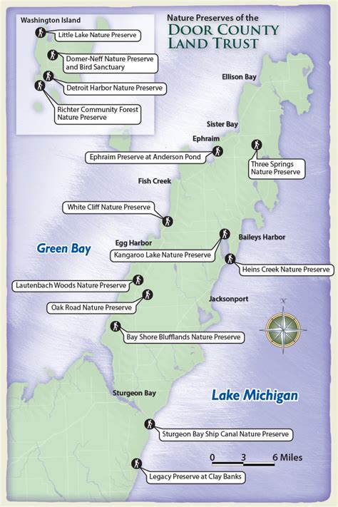 Door County Land Trust Map