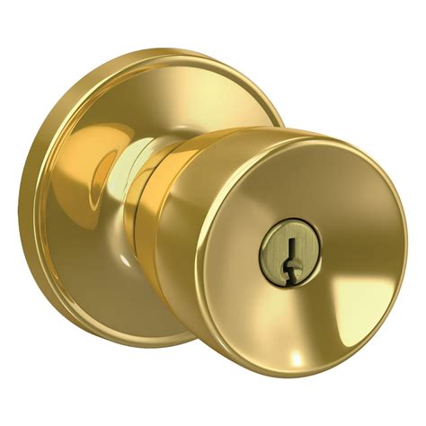 door handle with lock one side