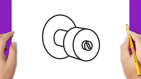 Door Knob Drawing Easy