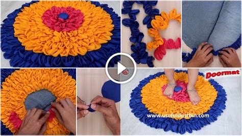 Doormat From Waste Clothes