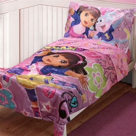 Dora The Explorer Performing Bed Sheets Spread Comforter Duvet Cover