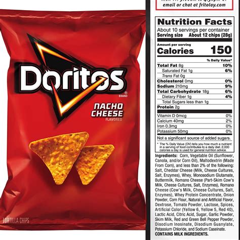 Doritos Chips Label