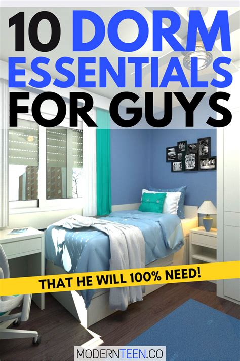 dorm essentials for guys