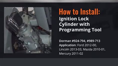 Dorman Ignition Lock Cylinder Programming