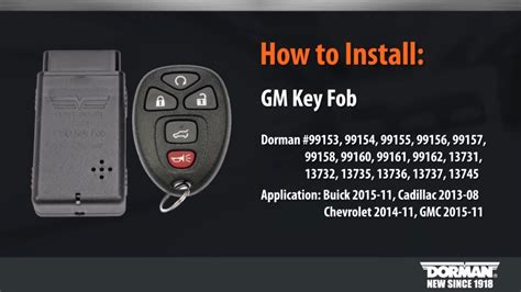 dorman key fob programming instructions