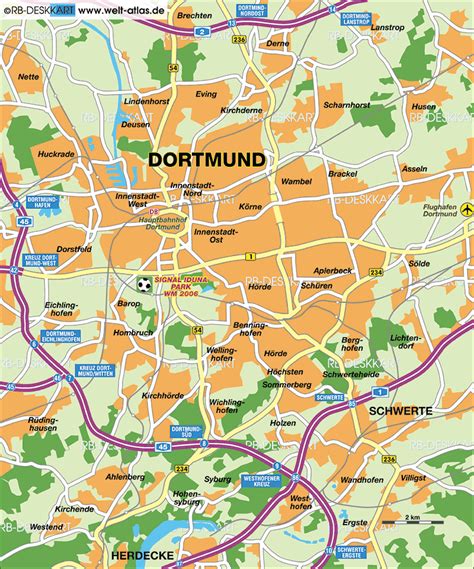 dortmund germany map of germany