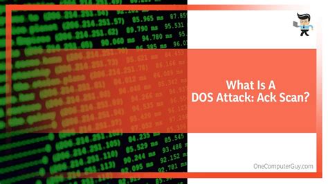 Dos Attack Ack Scan From Source