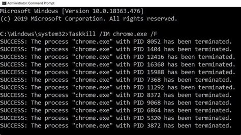 Dos Command To Kill Process