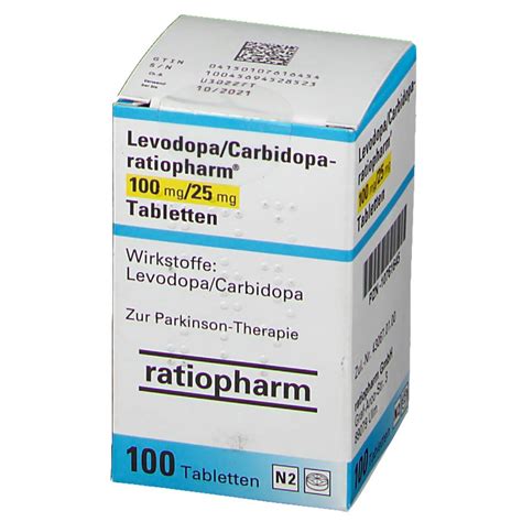 dosage of carbidopa 25 mg-levodopa 100 mg