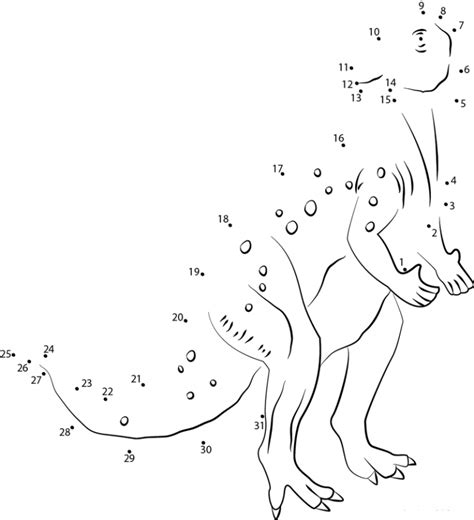 Dot A Dot Printable Dinosaur
