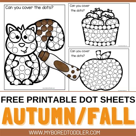 Dot Fall Printable Sheets