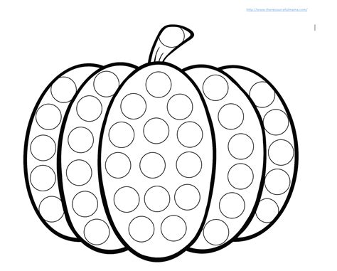 Dot Marker Pumpkin Free Printable