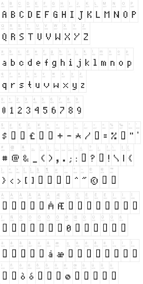 Dot Matrix Font Name