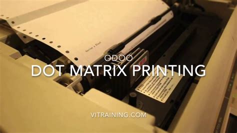 Dot Matrix Printer Odoo