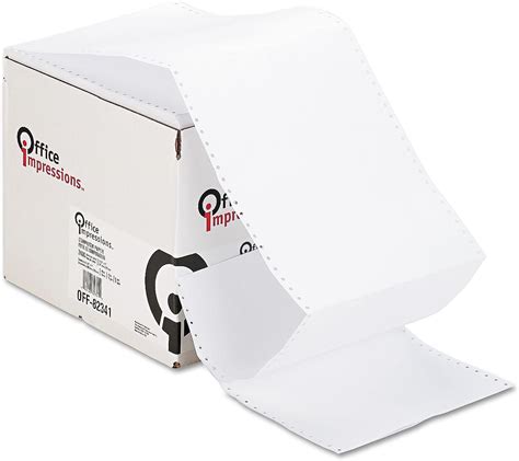 Dot Matrix Printer Paper Pin Feed Continuous Printout