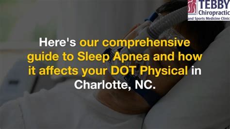dot medical exam sleep apnea