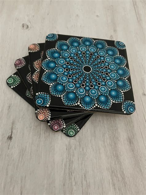 Dot Painted Coasters