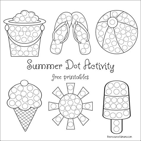 Dot Printables Activity Sheets