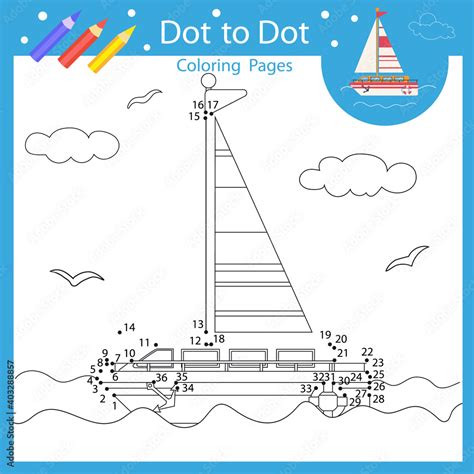 Dot To Dot Navy Ship Printable