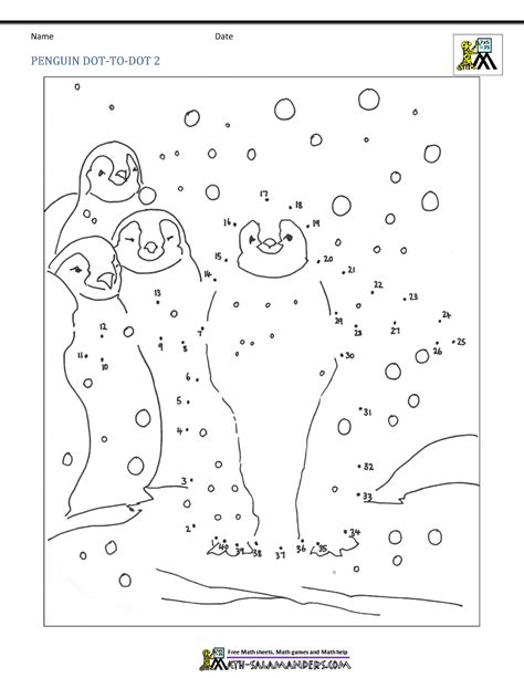 Dot To Dot Printable First Grade