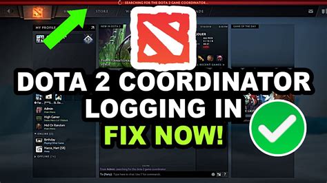 dota 2 coordinator logging in