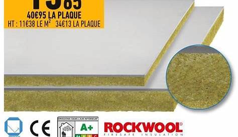 Doublage en laine de roche Labelrock Hydro ROCKWOOL 2.6x1