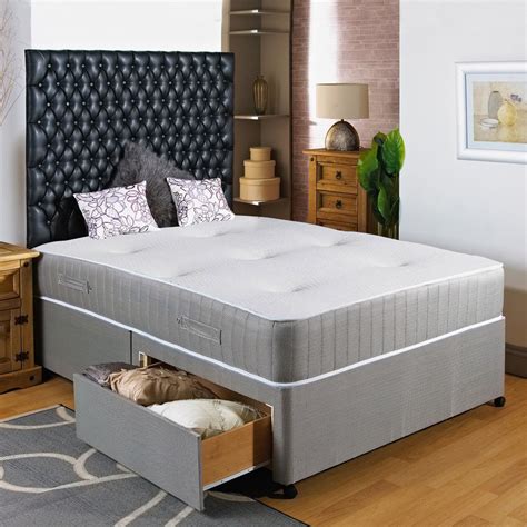 Favorite Double Divan Bed With Drawers And Headboard With Low Budget