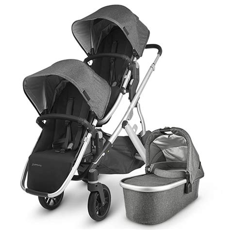 UPPAbaby 2017 Vista Double Stroller Austin (Hunter/Silver/Leather)
