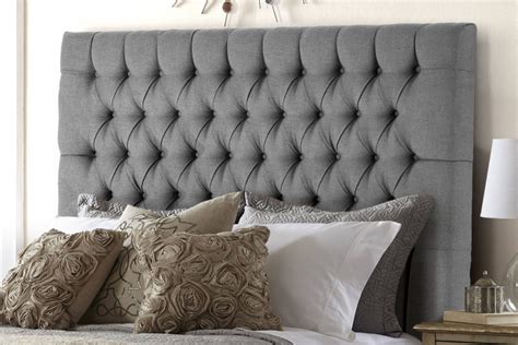 Double Bed Headboards Grey