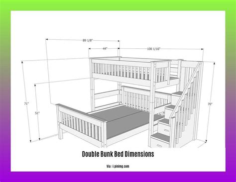 Double Bunk Beds Dimensions