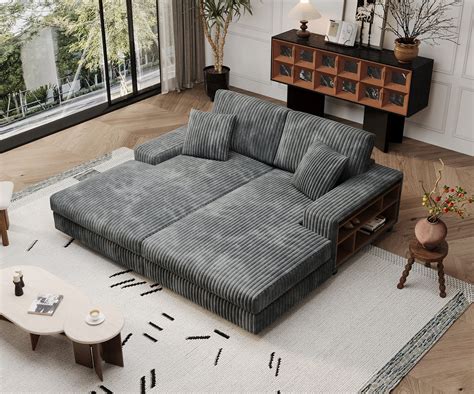 Fascinating Double Chaise Lounge Sofa Designs Decofurnish Cute Homes