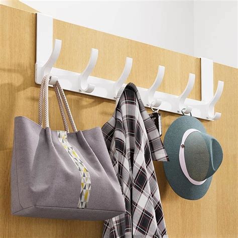Double Coat Hooks White