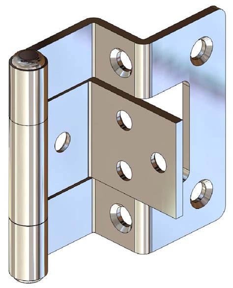 double cranked door hinges