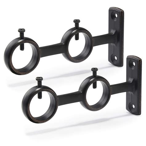 Double Curtain Rod Bracket Dimensions