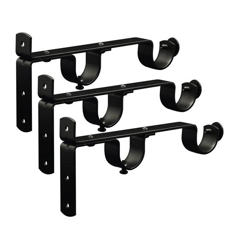 Double Curtain Rod Hardware Brackets