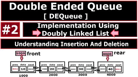 double ended queue using linked list