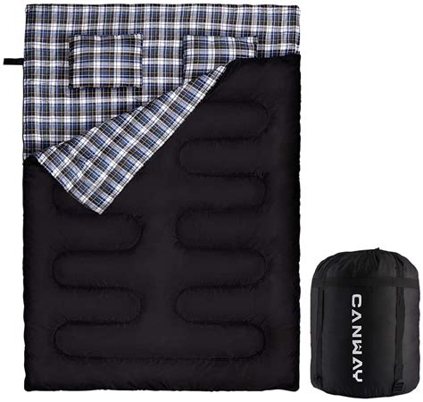 double flannel sleeping bag