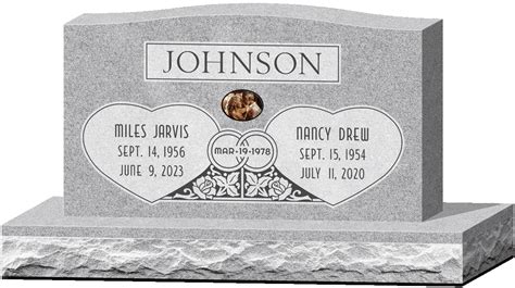 double grave stone