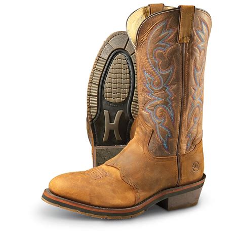 double h cowboy boots steel toe