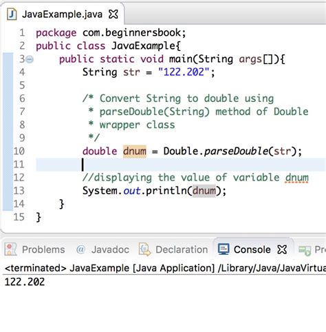 Double Java String