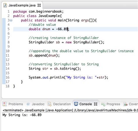 Double Java To String