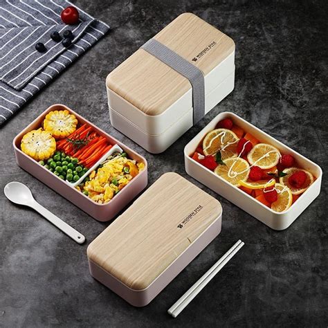 Onuobao Doublelayer Lunch Box 0.85L/1.5L Large Capacity Japanesestyle
