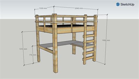 Double Loft Bed Design Plans
