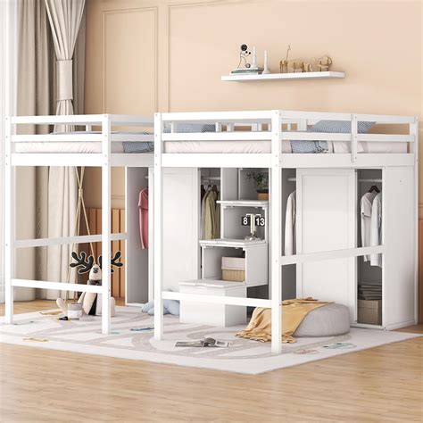 Double Loft Bed With Drawers