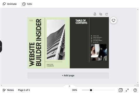 Double Page Spread Template Canva