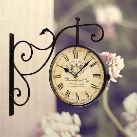 Double Sided Decorative Clock
