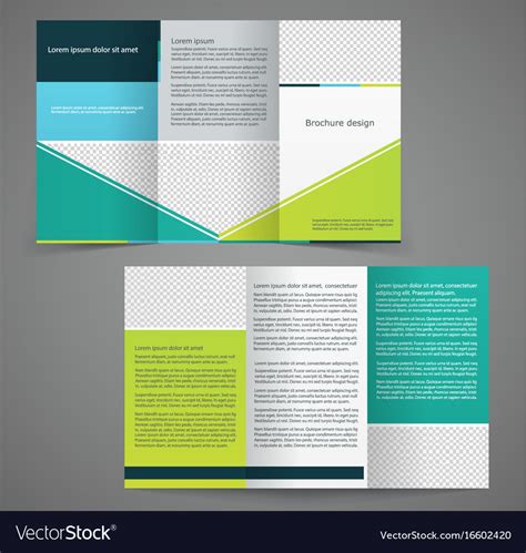 double sided tri fold brochure template