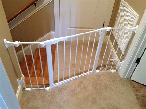 double stairway baby gate