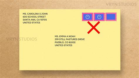 Double Stamp On Letter