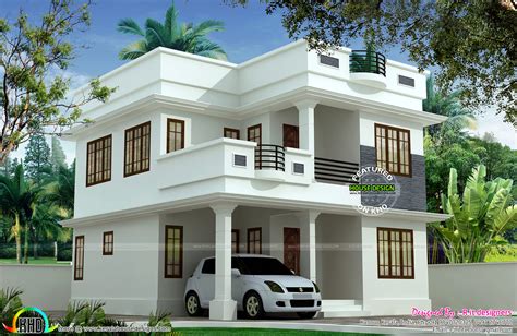 4 Bedroom 2240 Sq Ft Budget Villa design construction Two story house